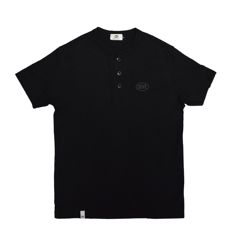 CLASSIC LOGO ヘンリーネックTシャツ『BLACK』